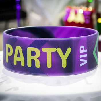 Custom 1 Inch Full Color Printed Wristbands