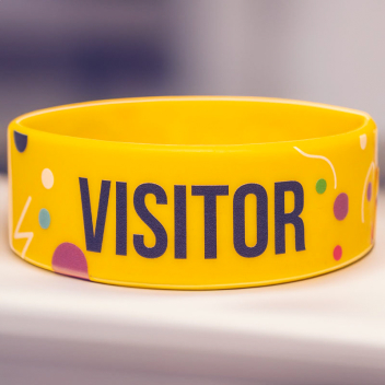 Custom 1 Inch Full Color Printed Wristbands
