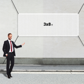 Custom 3' x 8' Mesh Banners