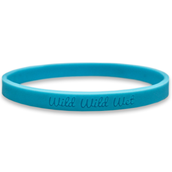 1/4 Inch Debossed Wristbands