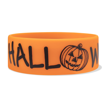 1 Inch Halloween Wristbands (Pumpkin)
