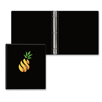 1 Inch Round 3-Ring Binder with Pockets