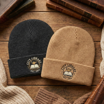Custom Waffle Cuffed Beanies