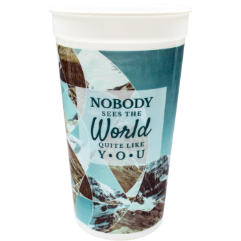 32oz Full Color Wrap Stadium Cups