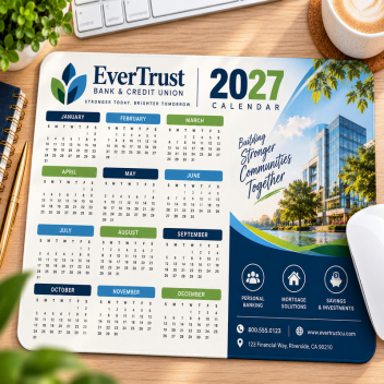 Full Color Large Calendar Mouse Pads