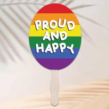 Custom LGBTQ Pride Hand Fans