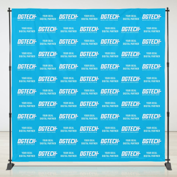 8ft x 8ft Step & Repeat Fabric Banner