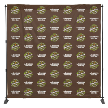 8ft x 8ft Step & Repeat Fabric Banner