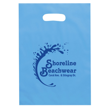 9.5 x 14 Inch Die Cut Frosted Brite Plastic Bags