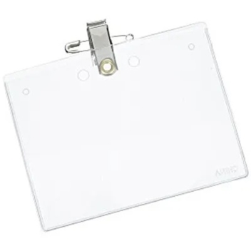 Badge Holder with Pin and Clip