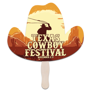 Cowboy Hat Hand Fans