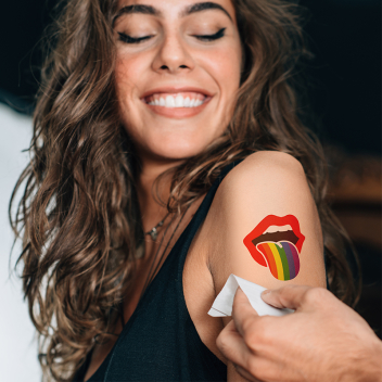 Custom LGBTQ Pride Temporary Tattoos