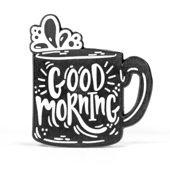 Good Morning Stock Lapel Pins