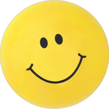 Inflatable Smiley Face Beach Ball - 16"