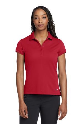 Nike Women's Dri-FIT Solid Icon Pique Modern Fit Polo.