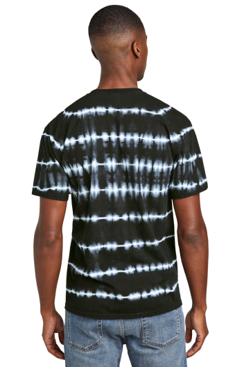 Port & Company Allover Stripe Tie-Dye Tee