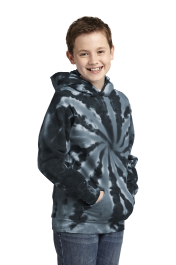 Port & Company Youth Tie-Dye Pullover Hooded Sweatshirt.