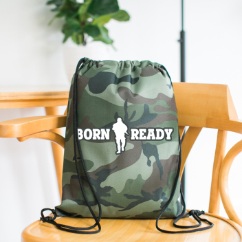 Simply Camo Drawstring Tote Bags
