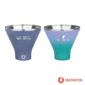 Snowfox Snowfox&reg; 8 oz. Shimmer Finish Vacuum Insulated Martini Cup