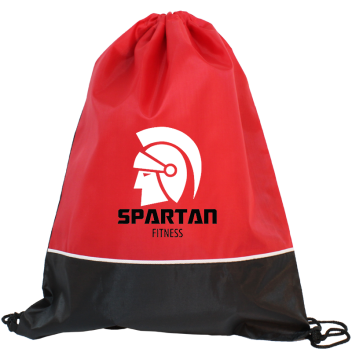 Two Tone Classic Drawstring Tote Bags