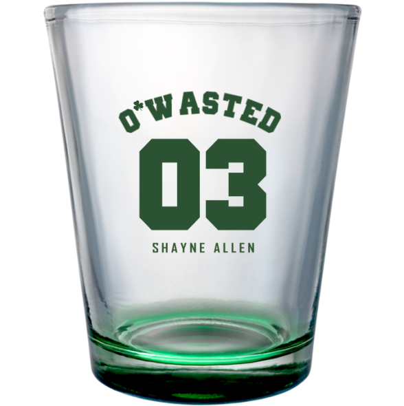 Wasted Squad St. Patrick&rsquo;s Clear Shot Glass