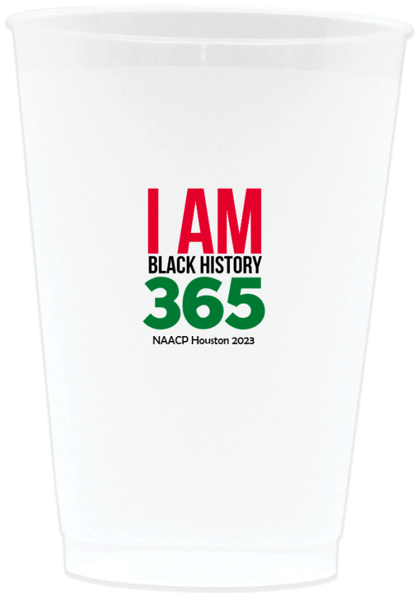 Personalized I Am Black History 16oz Frosted Stadium Cups