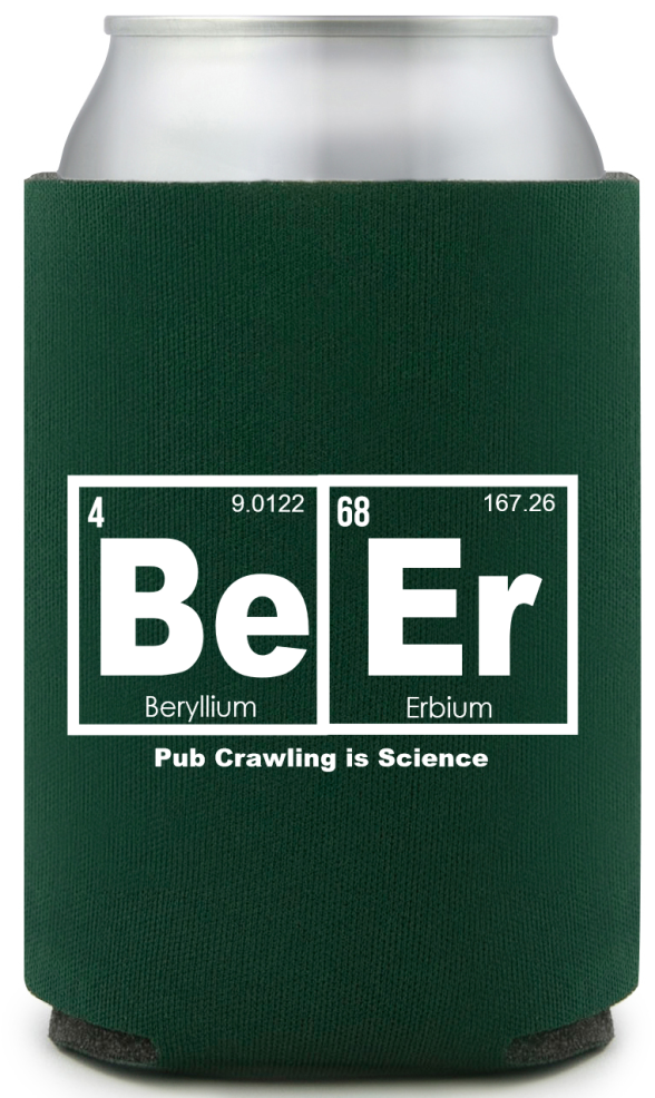 Beer Science St. Patrick’s Full Color Can Coolers