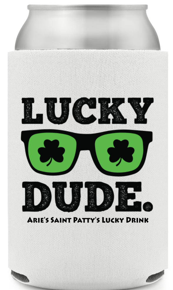 Lucky Dude St. Patrick’s Full Color Can Coolers