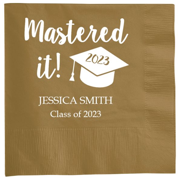 Personalized Mastered It Graduation Premium Napkins