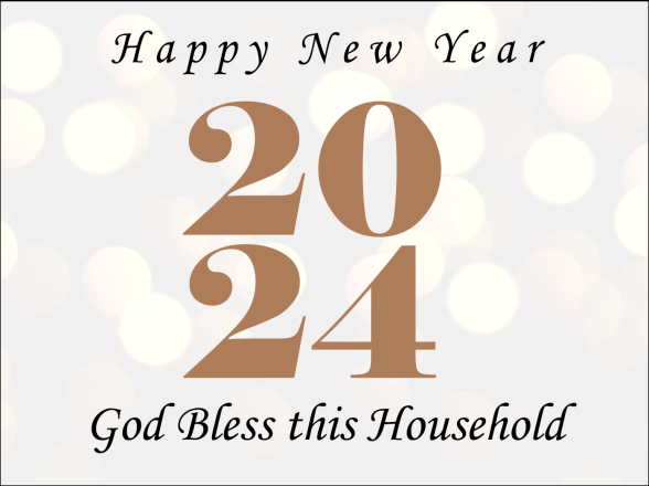 Personalized New Year Blessing Yard Signs