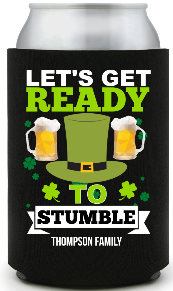 Ready To Stumble St. Patrick’s Full Color Can Coolers