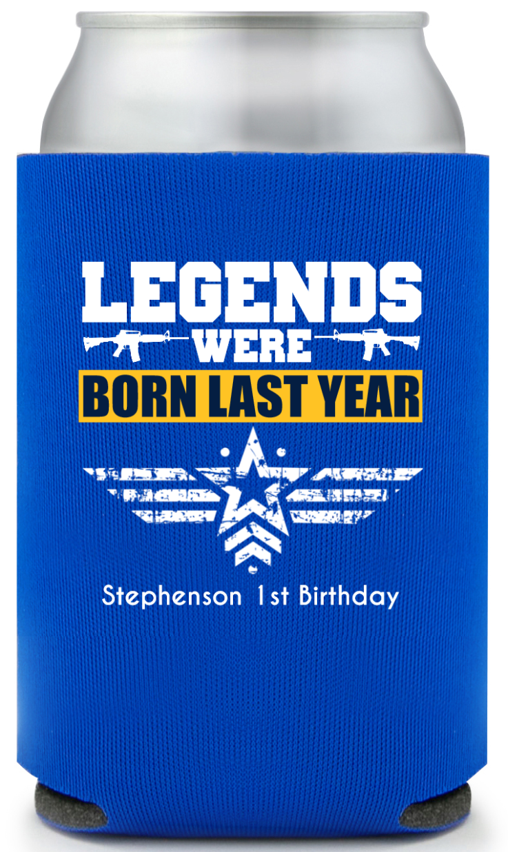 Legends Were Born Last Year Birthday Full Color Can Coolers
