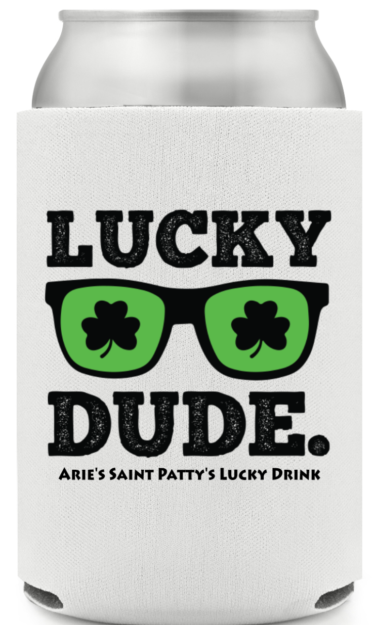 Lucky Dude St. Patrick&rsquo;s Full Color Can Coolers