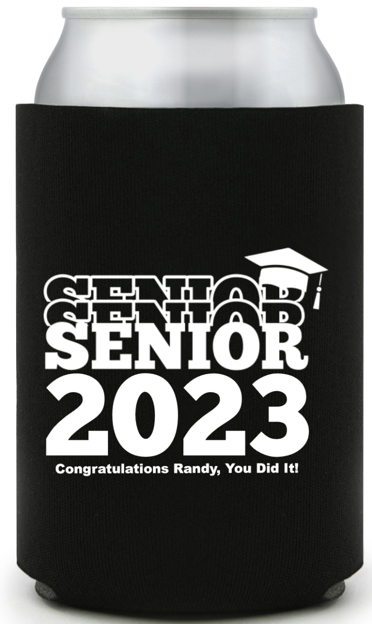 Personalized Senior Graduation Full Color Can Coolers