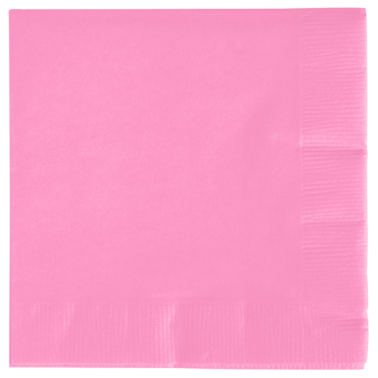 Candy Pink - 3ply Beverage Napkins