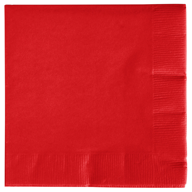 Classic Red - 3ply Beverage Napkins