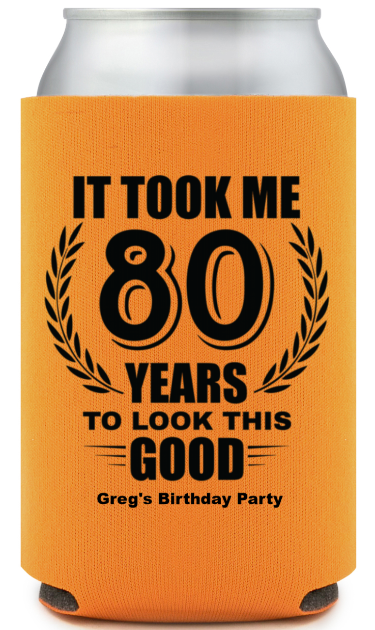 80 Years To Look This Good Birthday Full Color Can Coolers