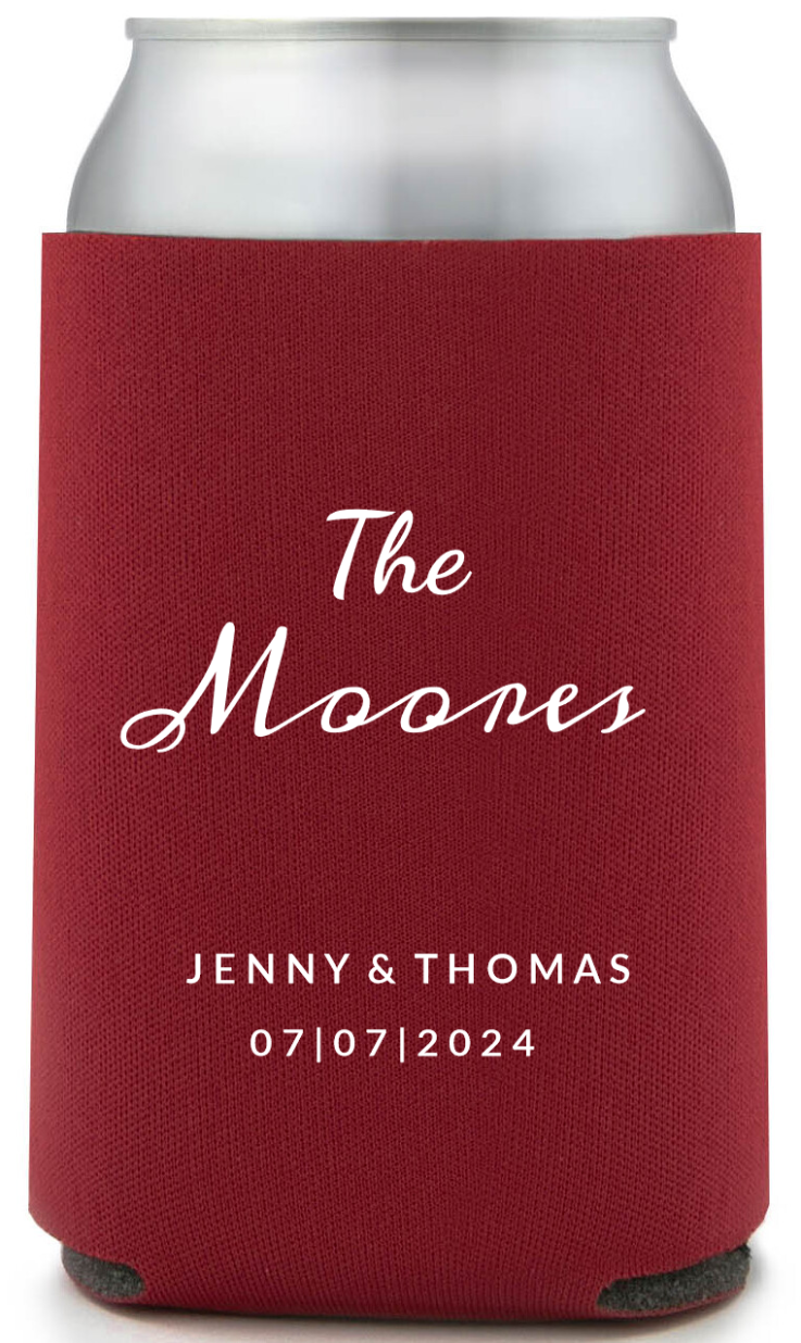 Customized German Shepherd Bottoms Up Pet Wedding Full Color Can Coolers