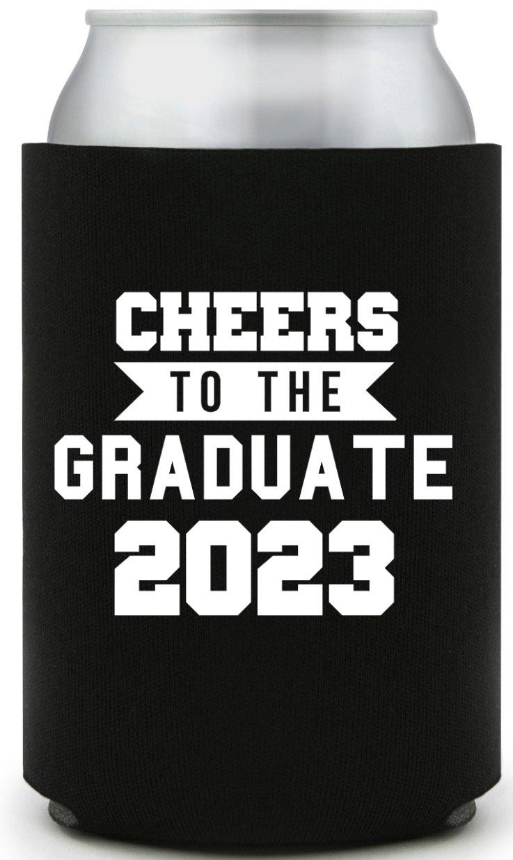 Customized Graduation BBQ Party Full Color Can Coolers