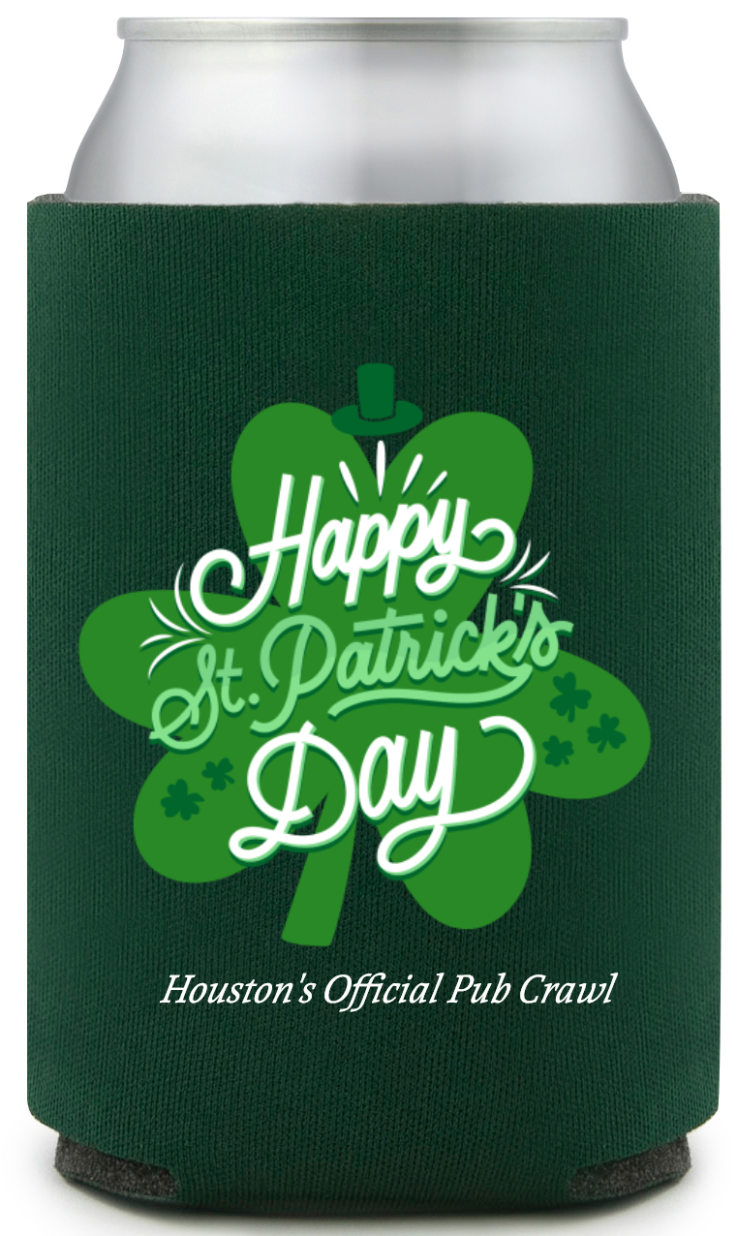 Happy St. Patrick’s Day Full Color Can Coolers