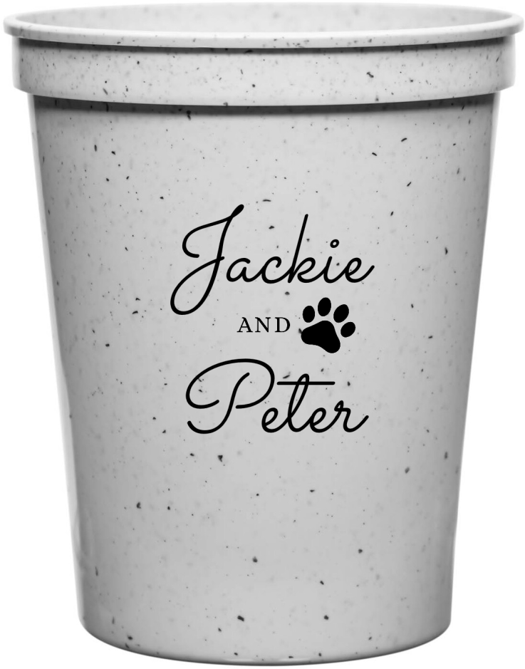 Personalized German Shepherd Cheers Pet Wedding Stadium Cups