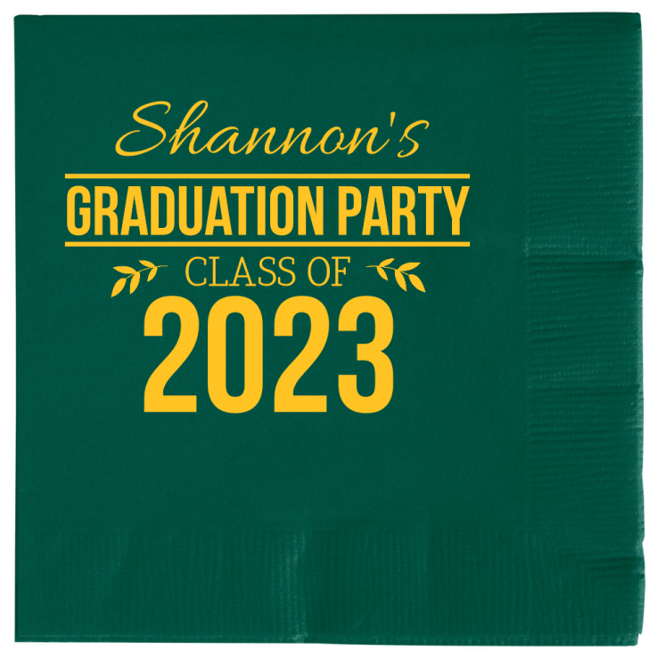 Personalized I Wined A Lot Graduation Premium Napkins