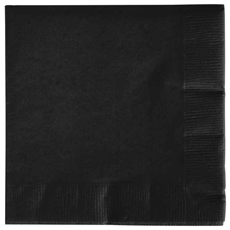 Black Velvet - Wedding Napkins
