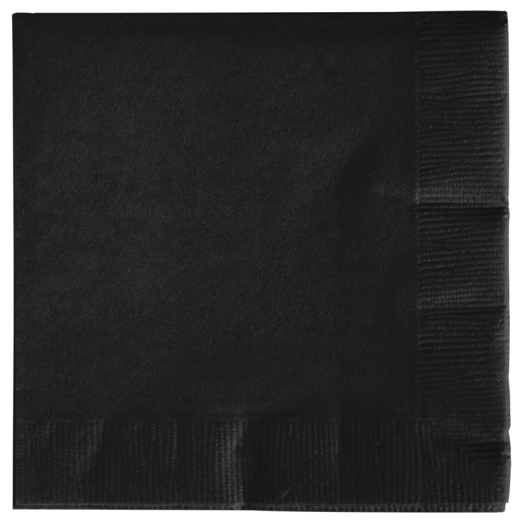 Black Velvet - Wedding Napkins
