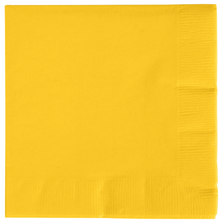 Yellow - 3ply Napkins
