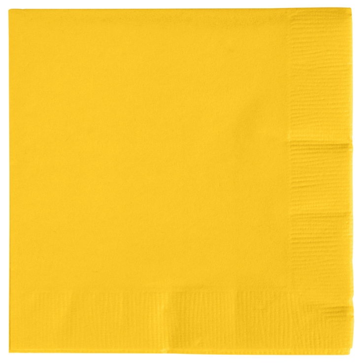 Yellow - Beverage Napkins
