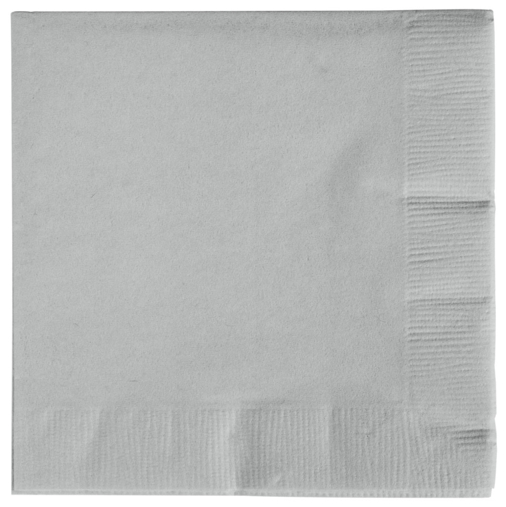 Silver - Beverage Napkins
