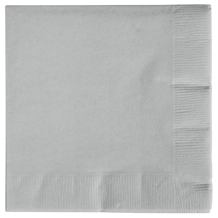 Silver - Beverage Napkins
