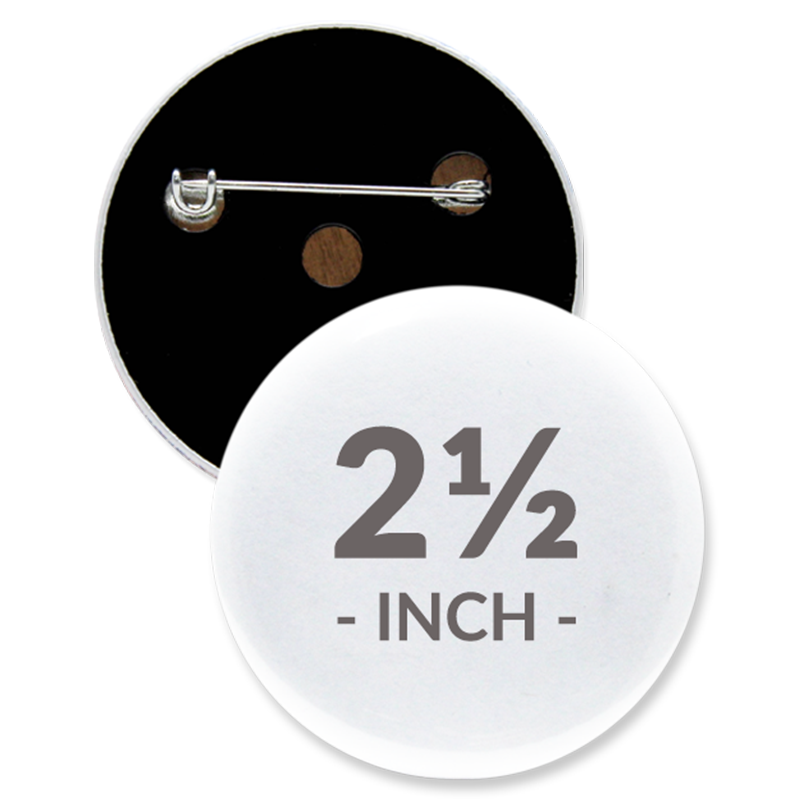 2 1/2 Inch Round Custom Buttons