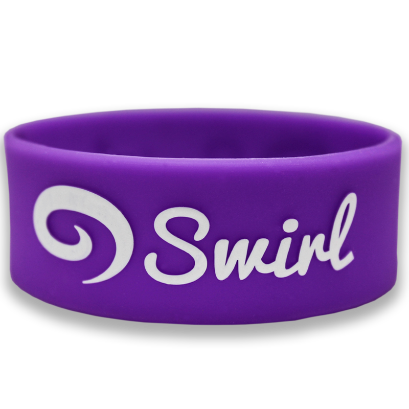 3/4 Inch Embossed Printed Wristbands